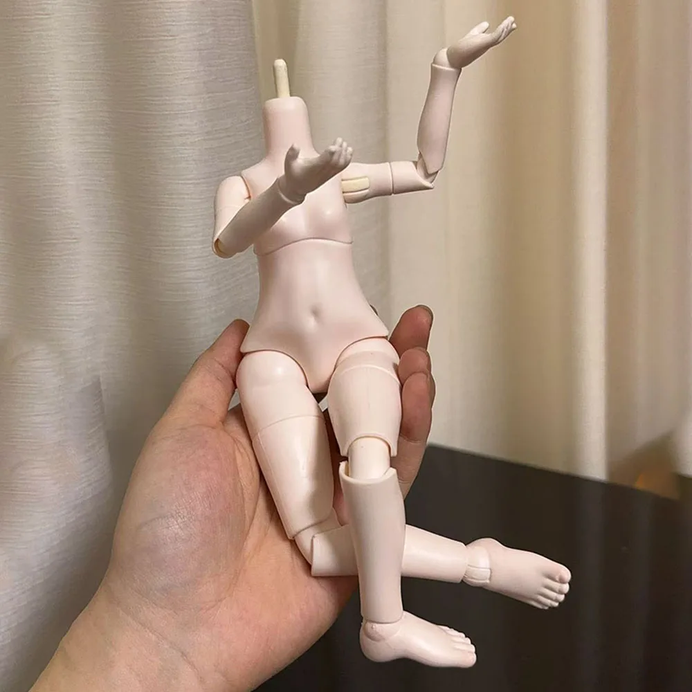 1/6 BJD Doll Body 30cm Doll Body Flexible Joint Moveable and Two Neck Linking Methods Dolls Accessories