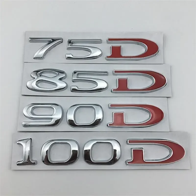 

Car Rear Trunk Emblem Letters Sticker Tail Badge for Tesla Model 3 Model S Model X Roadster 75D 85D 90D 100D Accessories
