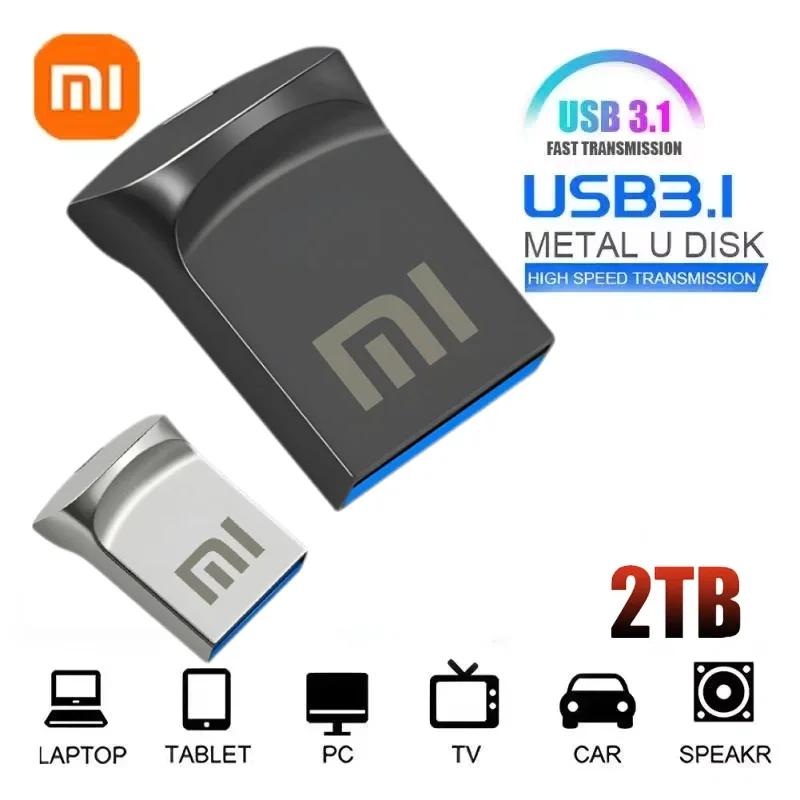 Xiaomi-Clé USB 3.1 d'origine avec interface de type C, clé USB, transmission mutuelle pour téléphone portable et ordinateur, 2 To, 1 To