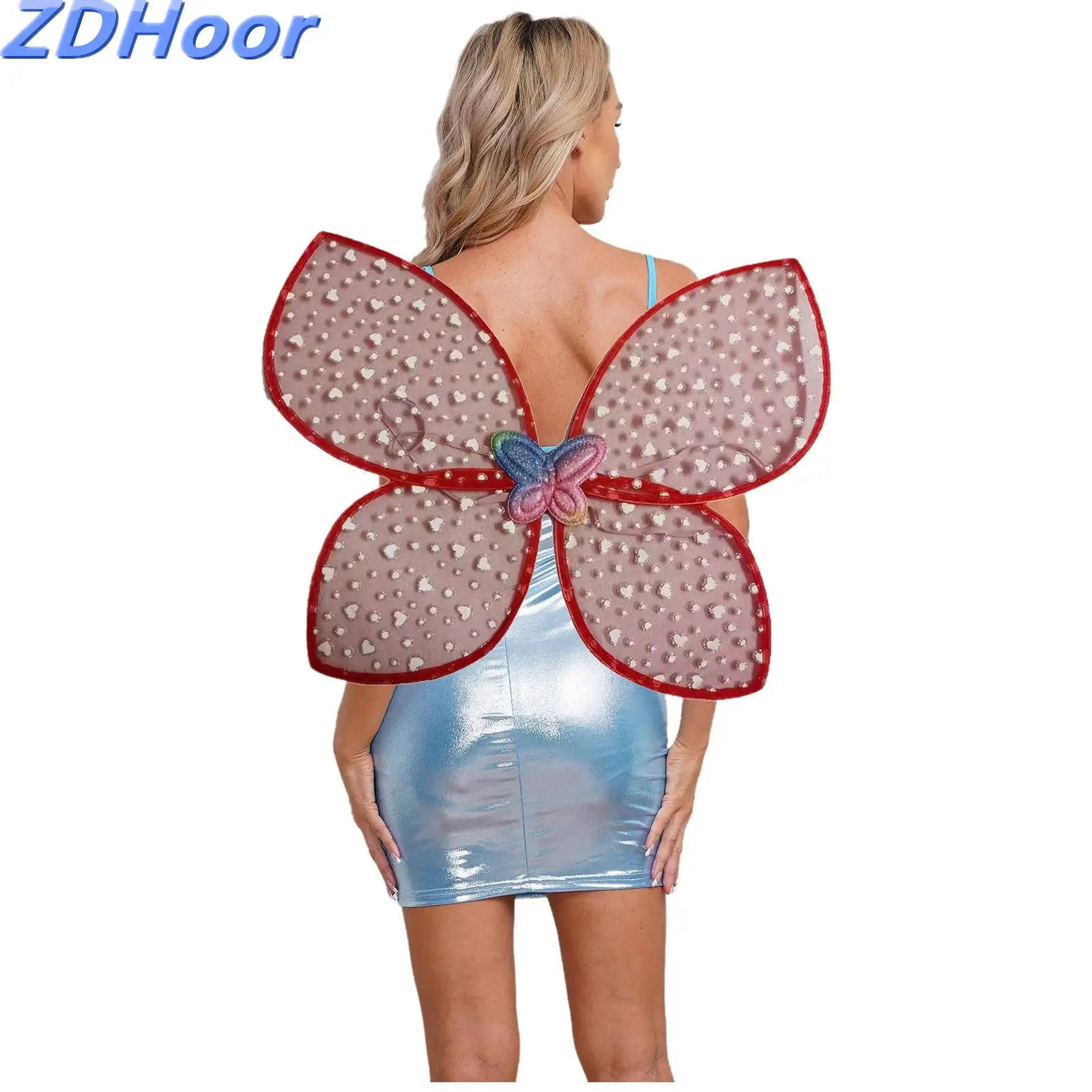 

Крылья ангела феи для косплея с эластичными ремнями, крылья бабочки, костюм бабочки, крылья феи для Хэллоуина, фестиваля, выступления