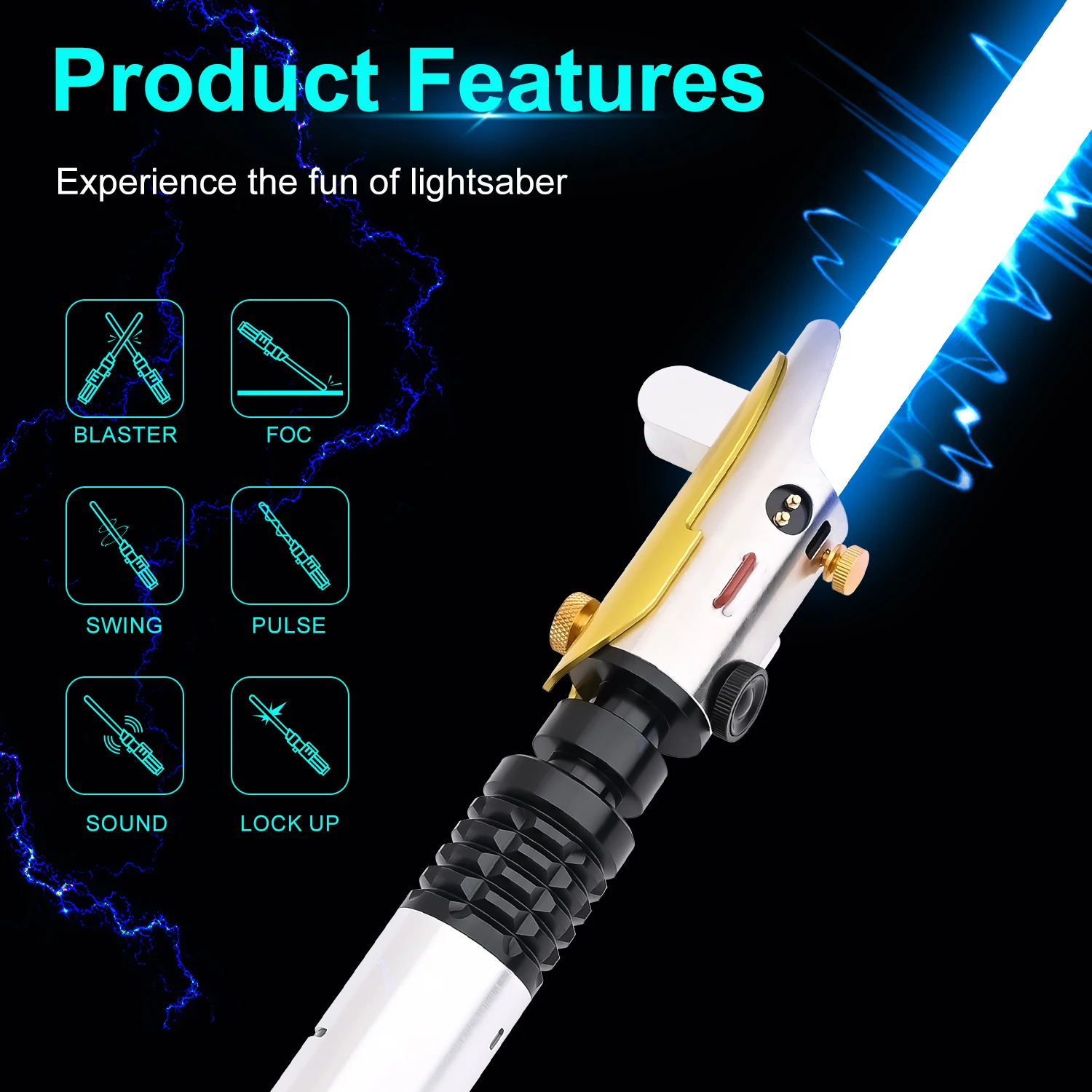 

TXQSABER Lightsaber SNV4 Proffie Pixel Soundboard Smooth Swing Metal Handle With LED Strip Blade Skywalker Cosplay Toys Visions