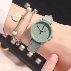 Women Watches PU Leather Strap Women Quartz Watches Waterproof Round Dial Retro Bracelet Watch Ladies Girls Wristwatch