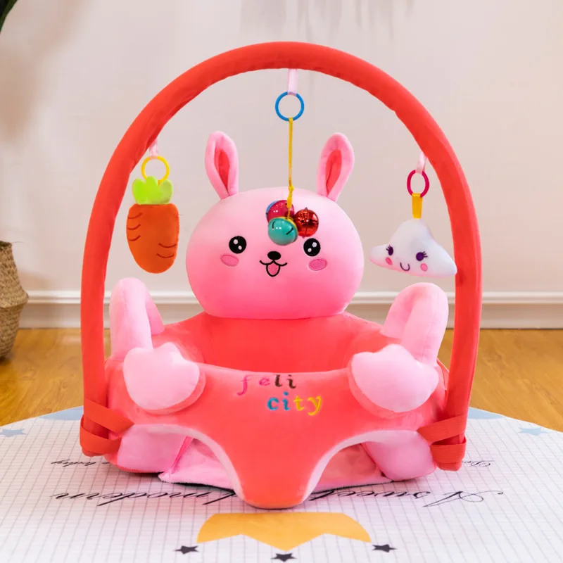 Baby Sofa Support Seat Cover Plush Chair Learning to Sit Comfortable Toddler Nest without Filler Cradle Washable Anti Fall Sofa