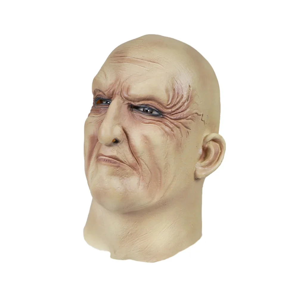 유니섹스 갱스터 대머리 마스크, 공포 주름진 노인 코스프레, 할로윈 파티 카니발 재미있는 라텍스 마스크 헤드기어