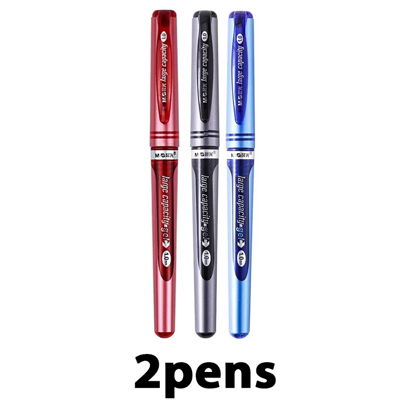 

Гелевая ручка M&G 1,0 мм, большая кисть, толстая головка, деловая офисная ручка для подписи, студенческая жесткая ручка, ручка для практики каллиграфии