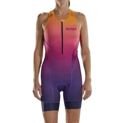 ZOOTEKOI 2020 Women Triathlon sleeveless Skinsuit Bike Jersey MTB Bicycle Clothing Body Swim Suit Jumpsuit Maillot Ropa Ciclismo
