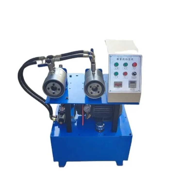Stainless Steel Shower Hose Pipe Crimping Machine with Single Double Head Stations