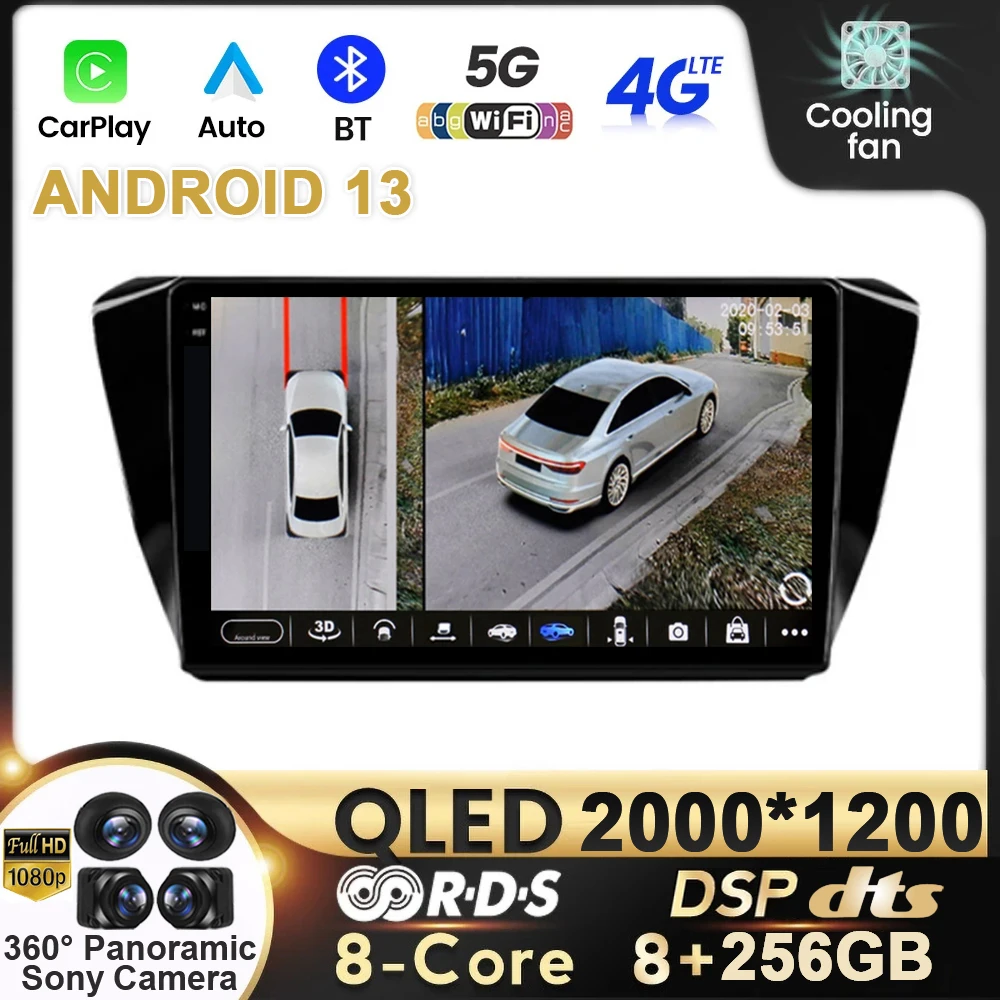 

Android 13 For Skoda Superb 3 2015 2016 2017 2018 2019 Car Radio Stereo 2 Din Multimedia Player GPS Navigation Carplay Screen