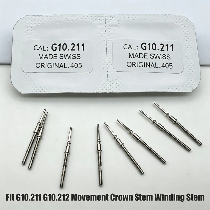 G10.211 G10.212 Watch Winding Crown Stem Steel Stem Fit G10.211 G10.212 Movement Watch Crown Stem Repair Replacement Components