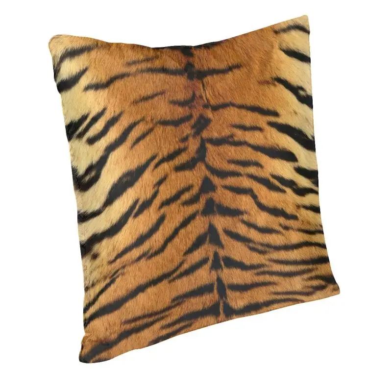 Siberian Tiger Leopard Fur Texture Pattern Cushion Cover 50x50 cm Tropical Wild Animal Throw Pillow Cases for Sofa Home Decor