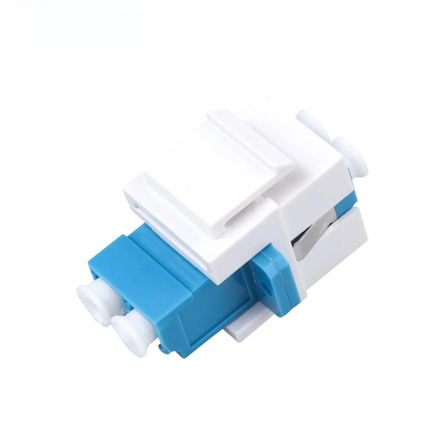 Fiber Optic Cable Adapter LC-LC Duplex Single Mode Connector for Fiber Wall Plate