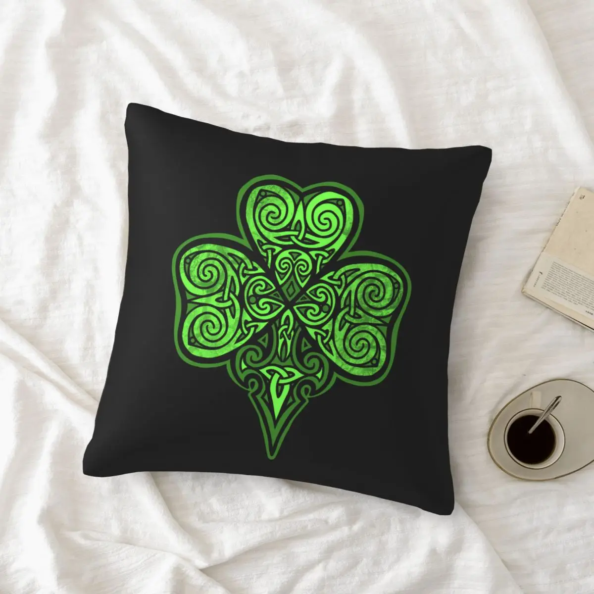 

Shamrock Pillowcase Printed Cushion Cover Sofa Waist Pillow Pillow Cover