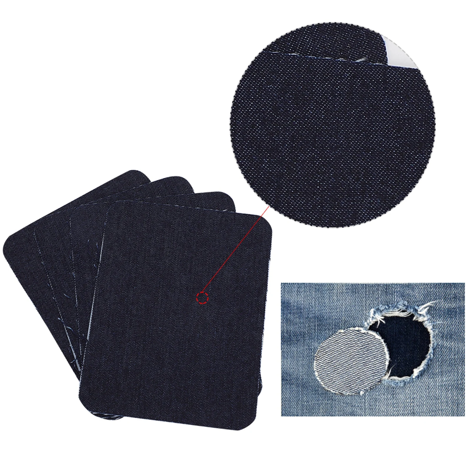 12pcs Clothing Thermoadhesive Patches Iron On Jeans Knee Repair Patch For Fabric Self Adhesive Denim Patches for Clothing