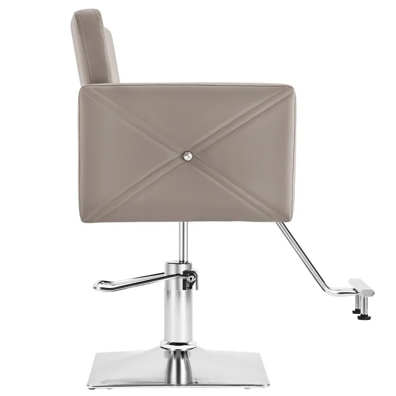 Gray Barber Chair Hydraulic Hair Styling Beauty Spa Salon Equipment