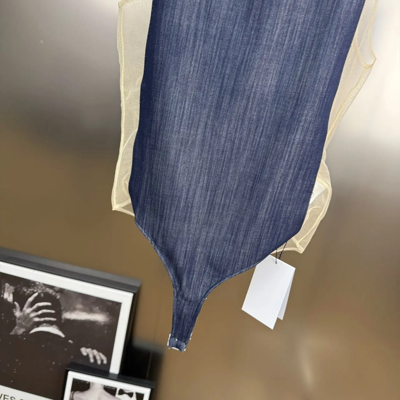 Spring and Summer 2025 New High-end Round Neck Sleeveless Yarn See-through Sexy Onesie Vest Jumpsuits for Women