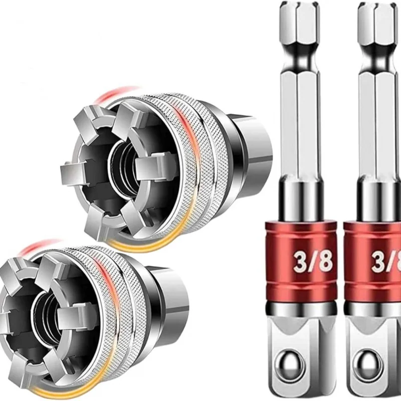 

Universal Socket3/8-3/4Adjustable Socket10-19Multifunctional Socket Wrench Magic Electric Wrench