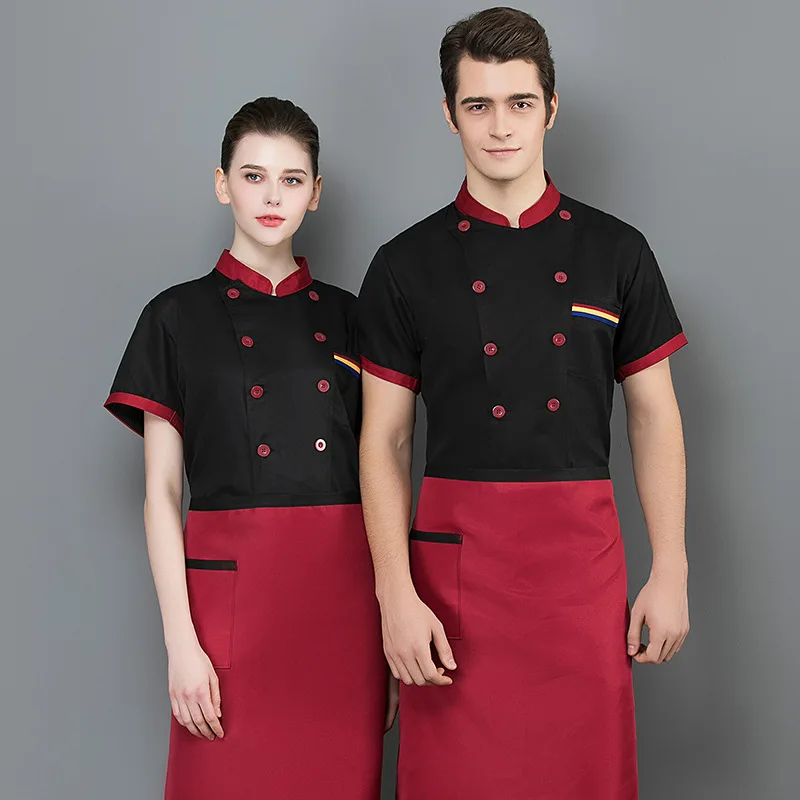 

Летняя униформа для поваров, мужская и женская, для кухонь, западных ресторанов, столовых, кондитерских, ресторанов с горячими блюдами, отелей.