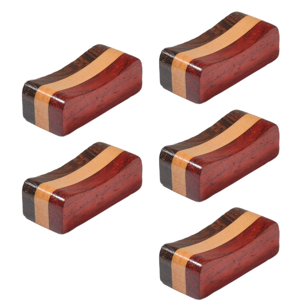 

5 pcs Wooden Chopstick Holder Pillow Shape Tableware Rest Stand For Forks Spoons Heavy Duty Home Wedding Party Kitchen