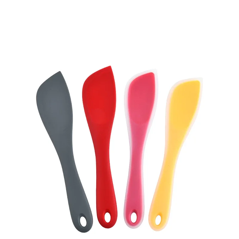 Kitchen Silicone Spatula Translucent Cooking Dough Scraper Cream Butter Smoother Heat-Resistant Utensils Baking Cake Tools