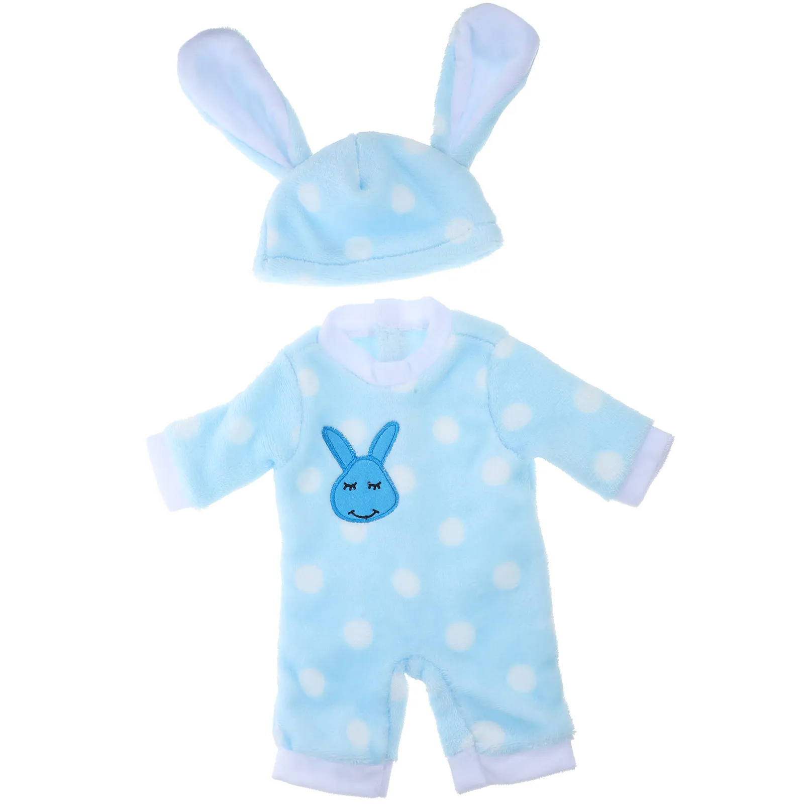 

1Set 18 Inch Girl Rabbit Clothes Pajamas Bunny Costume Zipper Design Dress Up Outfit Decoration Pajamas Rabbit Outfit