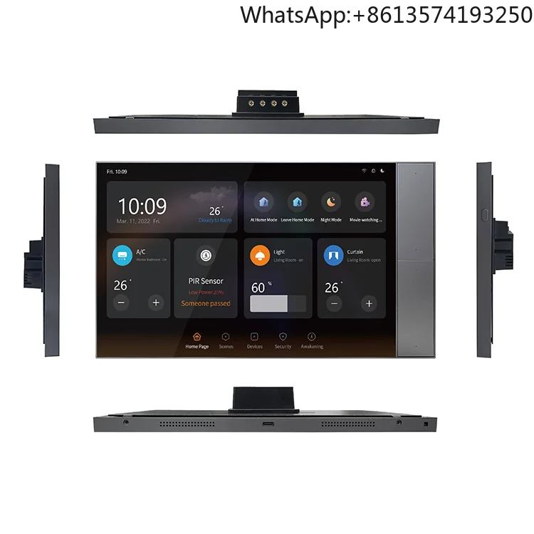 

For 2025 10 Inch Smart Home Appliances Tuya Zigbee Gateway Multi-function Central Touch Screen Control Panel Light