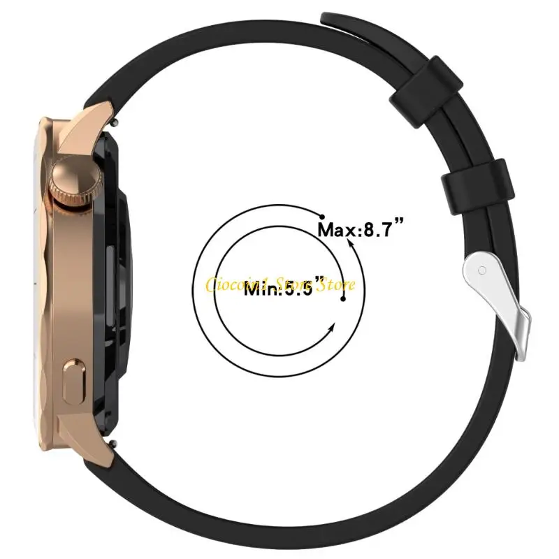 A3PC Silicone Band for Watch Mini Presection Wrist Straps Quick Freeg Brearband Straps Sweatproof Belt Belt