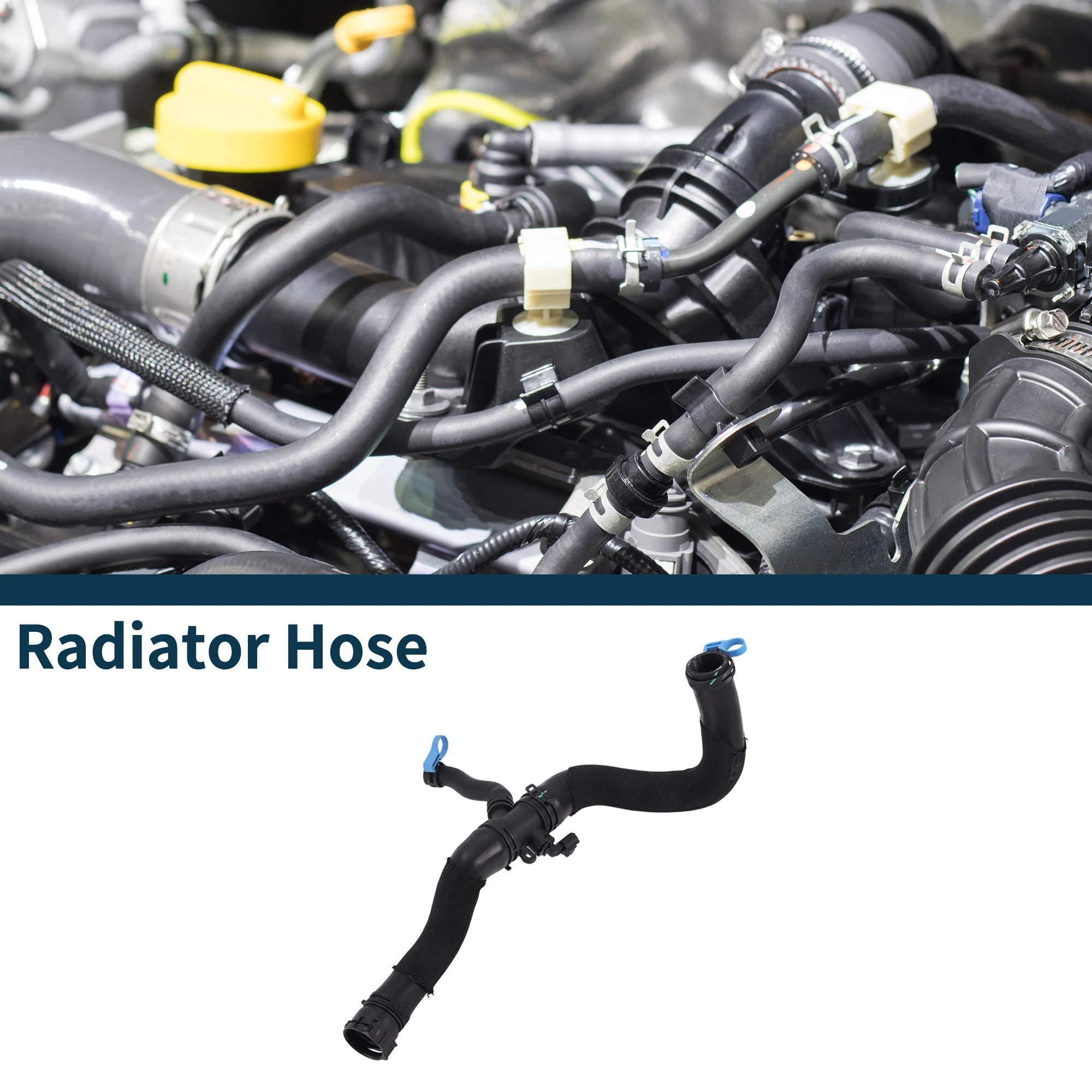 

UXCELL Radiator Hose Heater Hose No.C2Z18115 for Jaguar XF 13-15 Rubber Downpipe Black 1 Pc