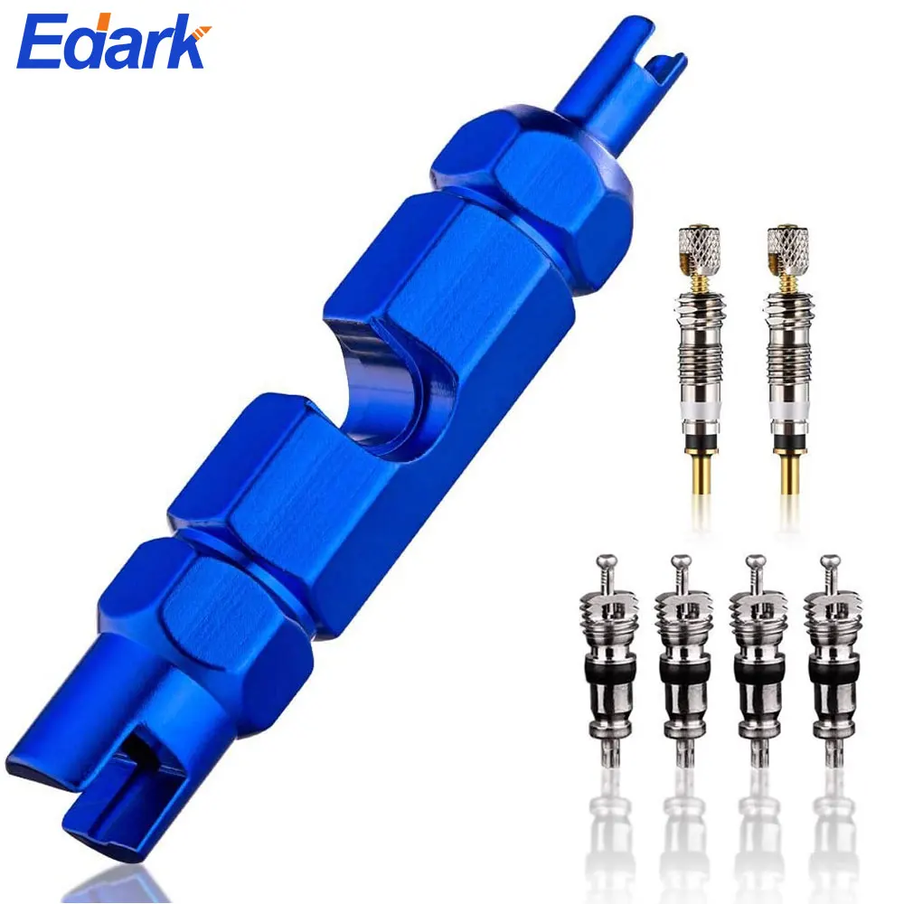 

Premium Bike Valve Core Remover Tool for Schrader and Presta, Tire Valve Repair Tool Kit, Including Presta & Schrader Valve Core