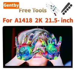 Original A1418 2K Screen 21.5-inch For iMac A1418 Display LM215WF3 SDD1 SDD2 SDD3 SDD4 SDD5 LCD LED Screen Assembly + Free Tools