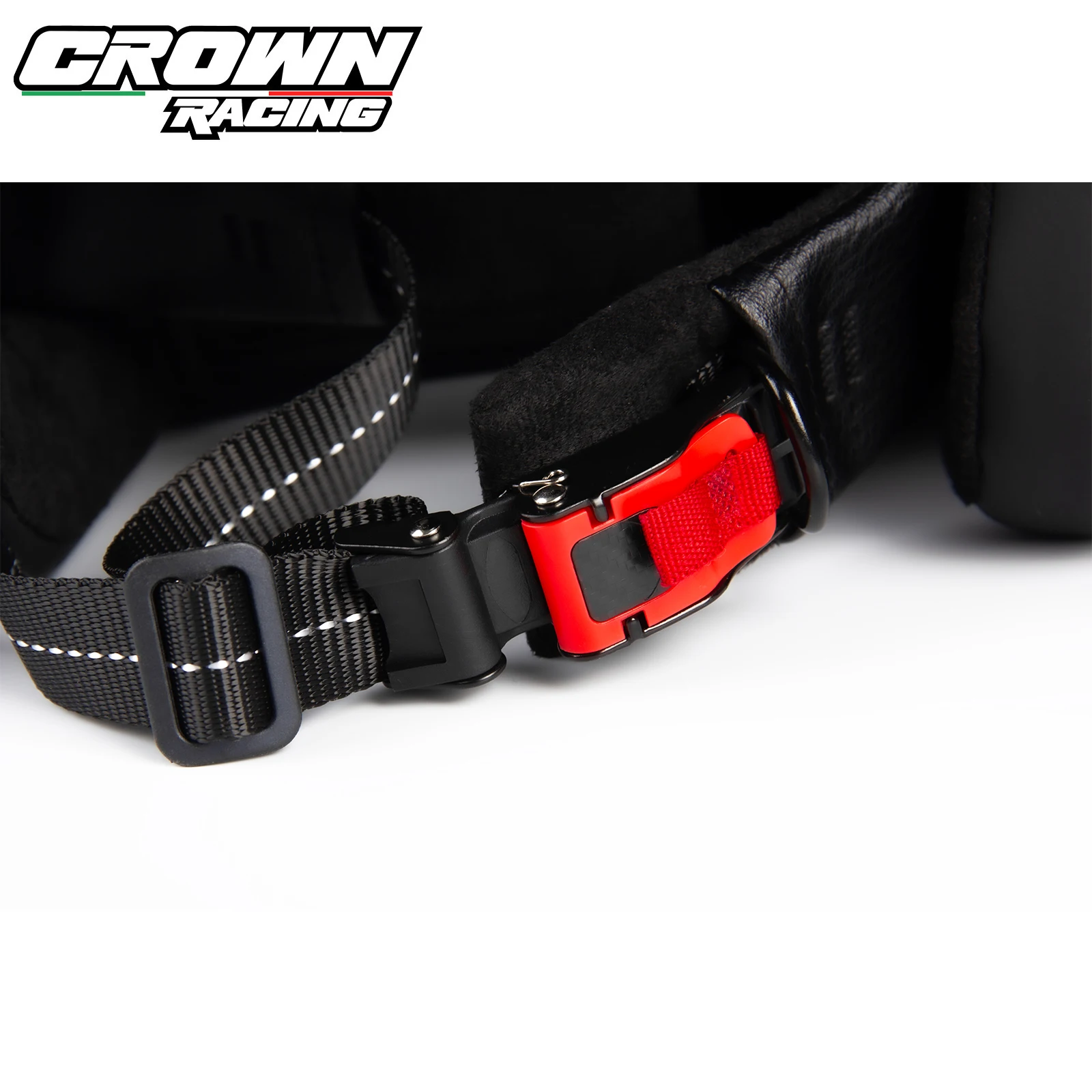 Crown Racing helm motor Retro pria, pelindung kepala terbuka 3/4 untuk Pit motor terintegrasi Off-Road DOT