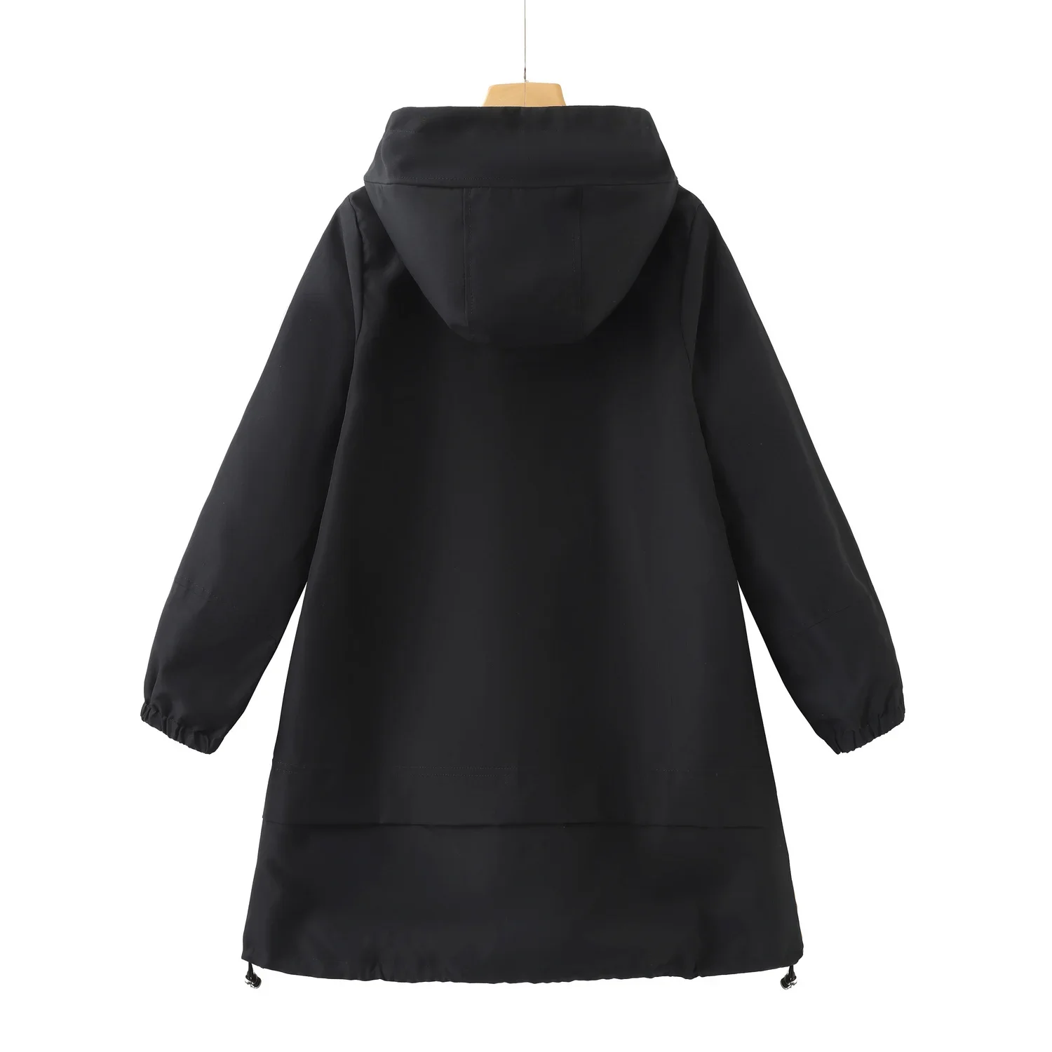 Płaszcze dla eleganckich kobiet Skórzany trencz z nadrukiem Litera D Suszenie Szaro-biały Odmładzający Prostota Nadruk Vintage Funkcjonalny