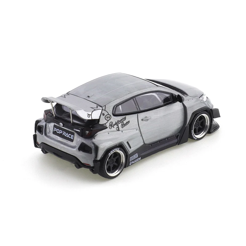 XCARTOYS POPRACE alliage 1/64 Toyota GR supercar ornement de collection, modèle de voiture de course de vernis Yaris InWeibo