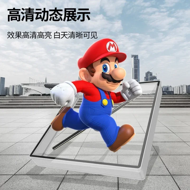 3D holographic projector suspended in a 45cm aluminum alloy advertising machine, LE fan, aerial suspended imaging screen