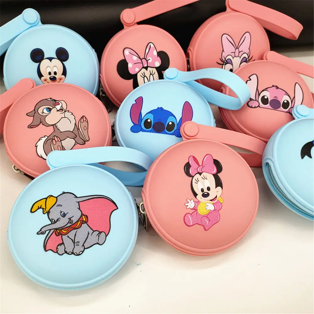 1pcs Dumbo Miss bunny Mickey mouse Stitch Baby Pacifier Holder Silicone Infant Portable bag Soother Nipple Box  Accessories