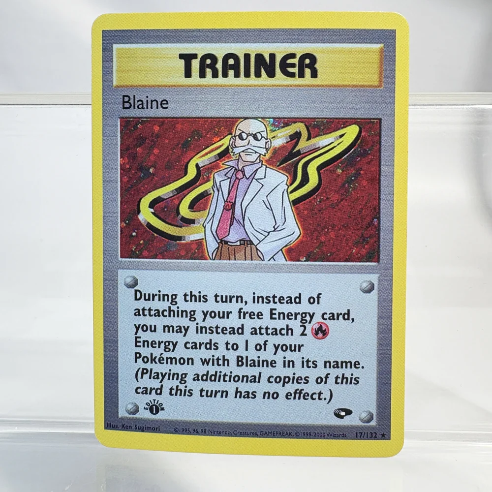 PKM Kaarten Holografische Folie Kaart KOGA GIOVANNI SABRINA BLAINE Trading Card Proxy Collection Battle Card Speelgoed Geschenken