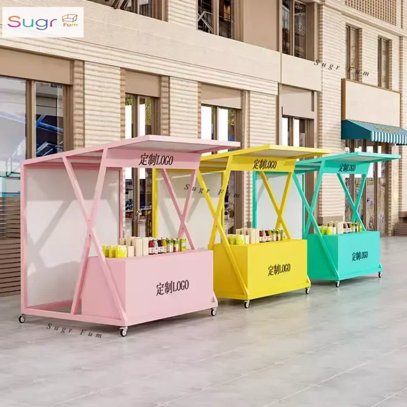 

Internet celebrities stall shelf market festival stall display rack outdoor commercial activities shelf