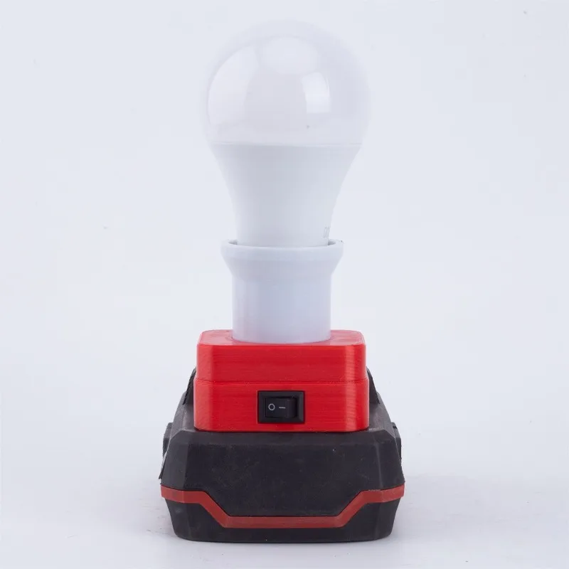 For Lidl Parkside X20V Li-Ion Battery Base LED Light Indoor and Outdoor Work Light E27 Cordless Portable Tool Light Base Bulb