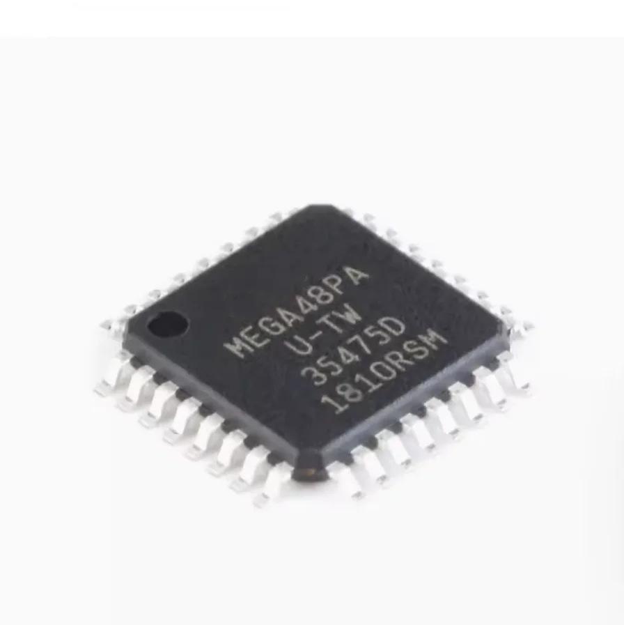 DIXSG ATMEGA48 ATMEGA48PA-AU TQFP32 MCU 8-Bit  AVR RISC 4KB Flash 2.5V/3.3V/5V 32-Pin TQFP