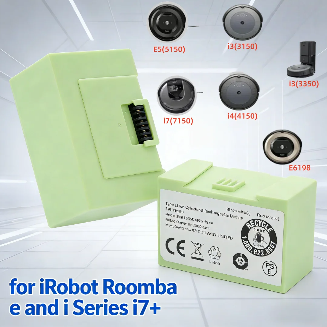 

14.4V 5000mAh High Capacity Replacement Battery – Universal Fit for IRobot Roomba I7/i3/e6 Series Robotic Vacuum Cleaner Durable