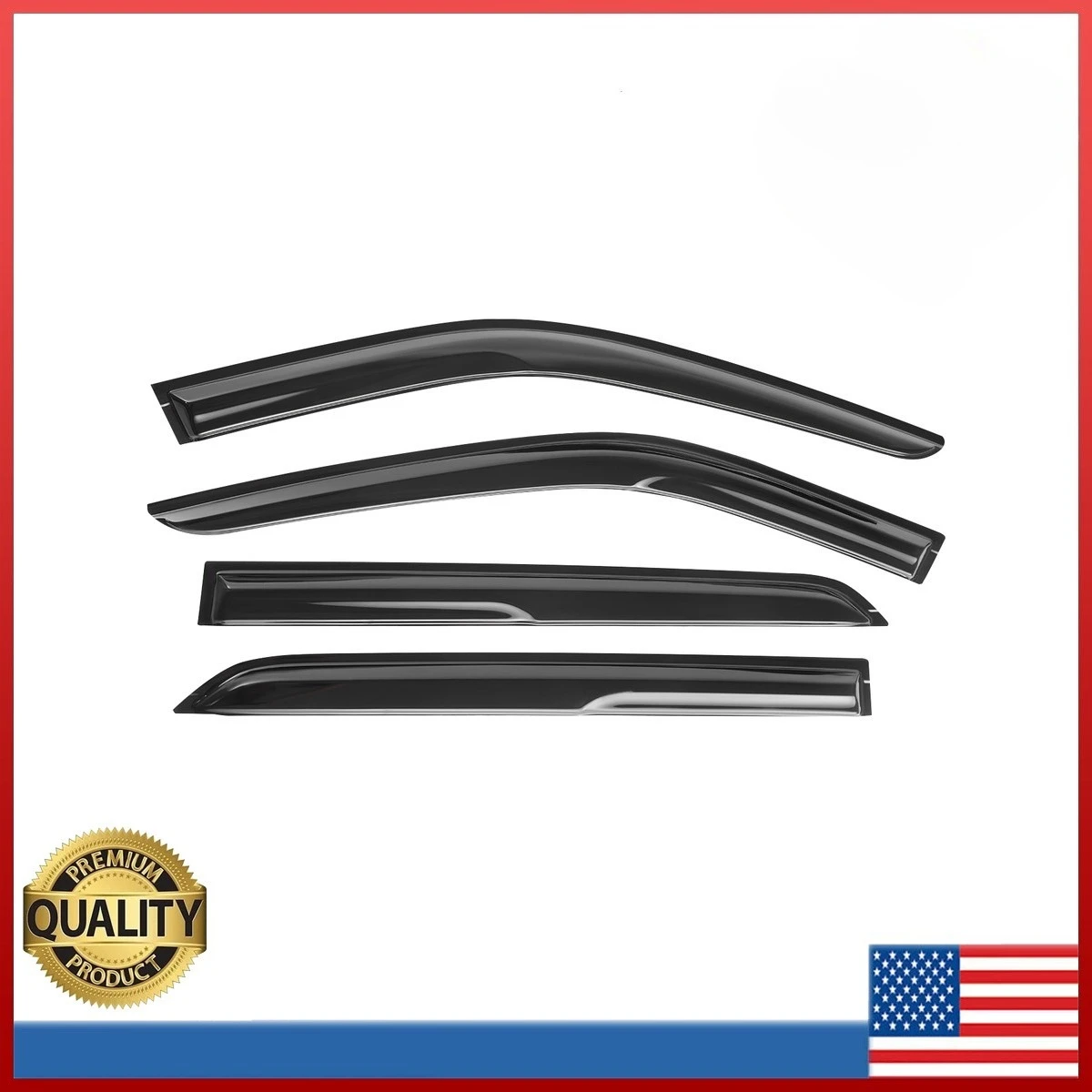 

For 2017-2024 Nissan Kicks JDM 3D Wavy Mugen Style Window Visor Vent Rain Guards