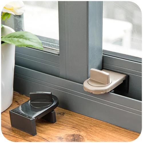 Imagen 2 del producto Cerradura de seguridad ajustable para puerta corredera, cerrojo de aleación para ventana, protección antirrobo, pestillos de seguridad para el hogar, 3/2/1 unidades, nuevo