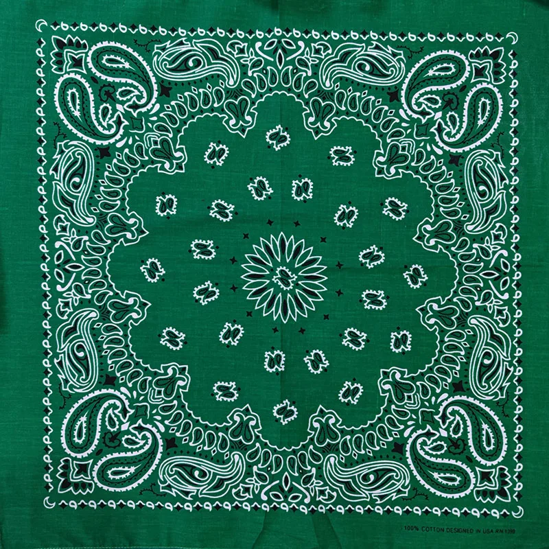 Neue Mode Hip Hop 100% Baumwolle Bandana Quadrat Schal 55 cm * 55 cm Schwarz Rot Paisley Stirnband Gedruckt für Frauen/Männer/Jungen/Mädchen