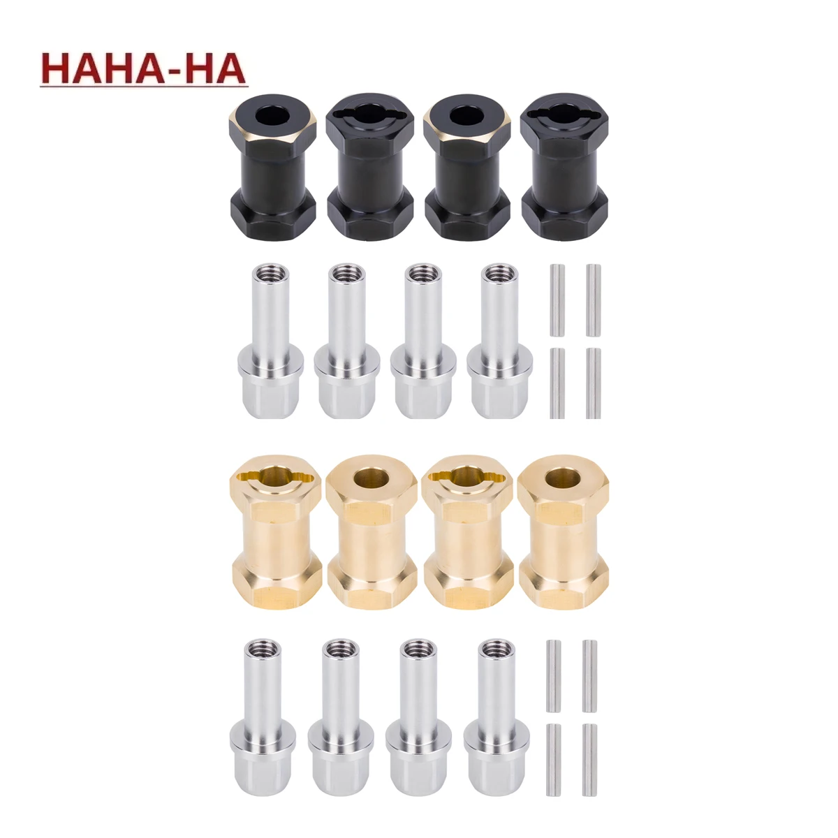 Brass 12MM Wheel Hex Extended Adapter Combiner 12/15/17/20/25MM for 1/10 RC Crawler Car Axial SCX10 D90 Upgrade Parts