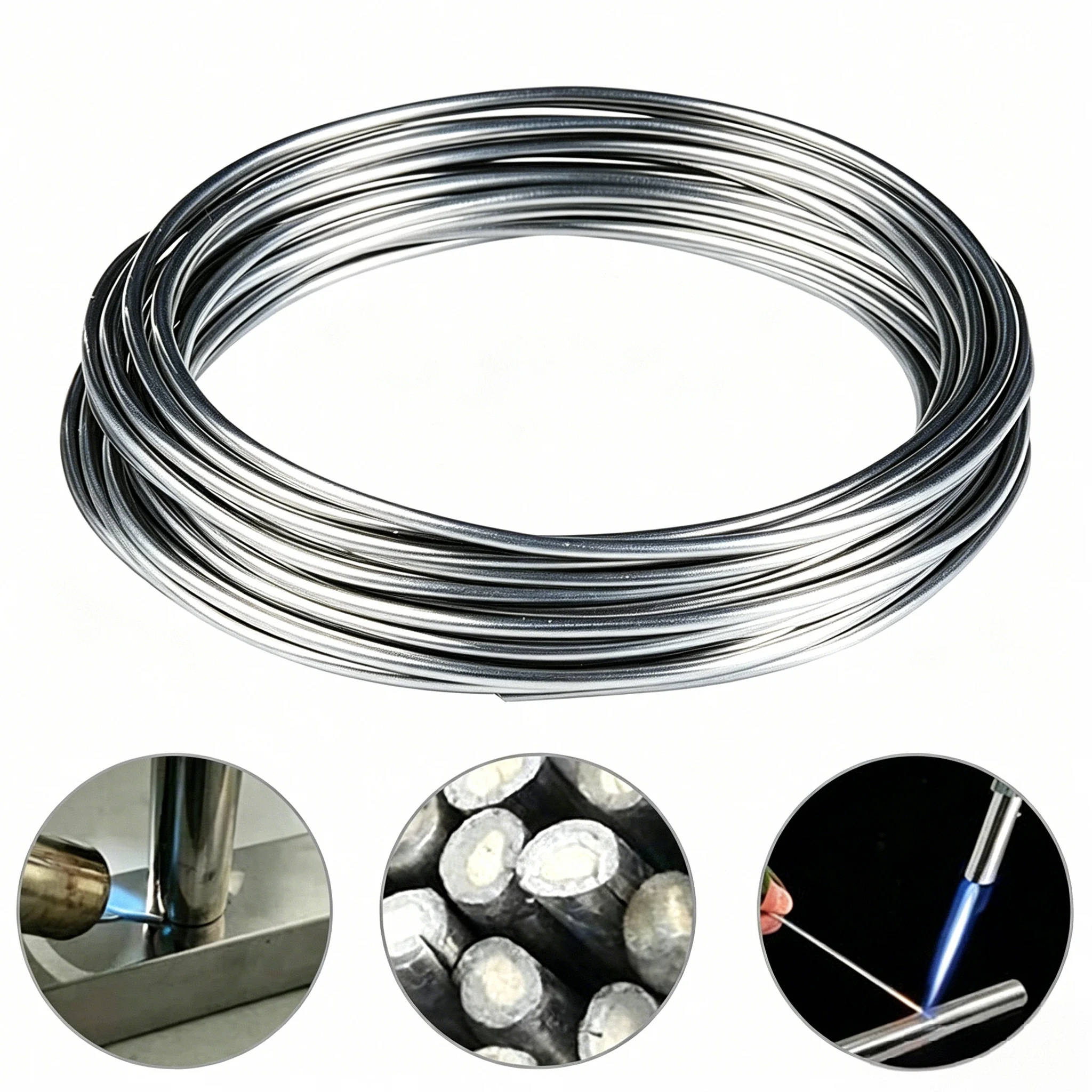

5 Meters Propane Gas Welding Rod 1.6/2.0mm Universal Low Temperature Soldering Wire Aluminum & Copper Cored Wire