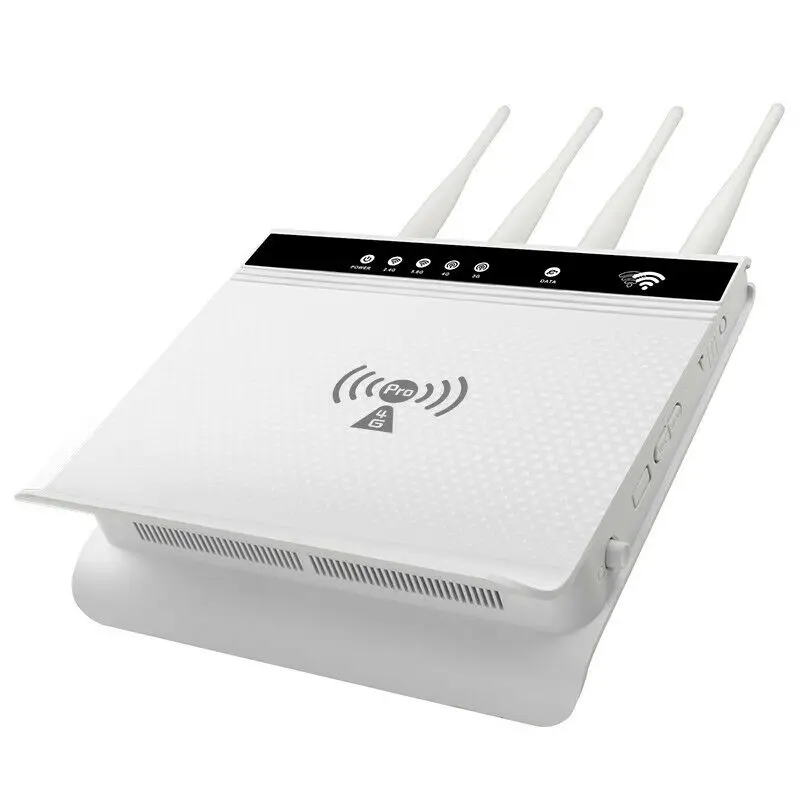 G wireless SIM card LTE WIFI router 2.4G&5G 1200Mbps 4 antenna with RJ11&WPS function OEM Support 32 devices