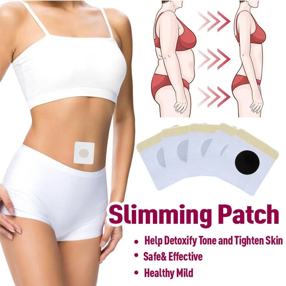 30pcs/box Slimming Patches Body Sculpting Belly Stickers Fat Burning Weight Loss Body Firming Waist Slim Navel Patch Weight Loss