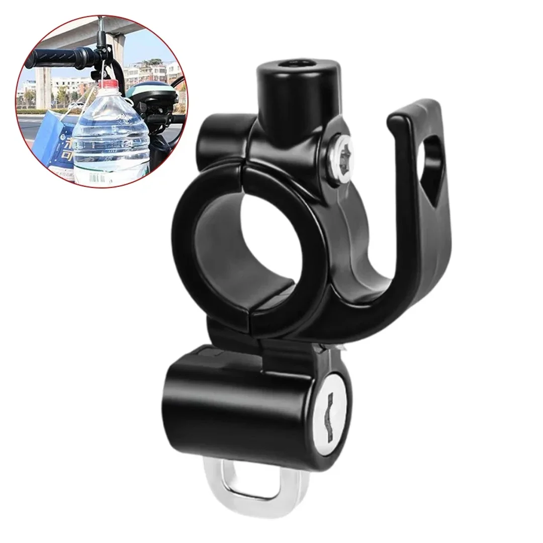 Anti-theft Lock Electric Bottle Car Safety Helmet Motorcycle Cap Fixed Hook Lock Adjustable Aluminum Alloy Headgear