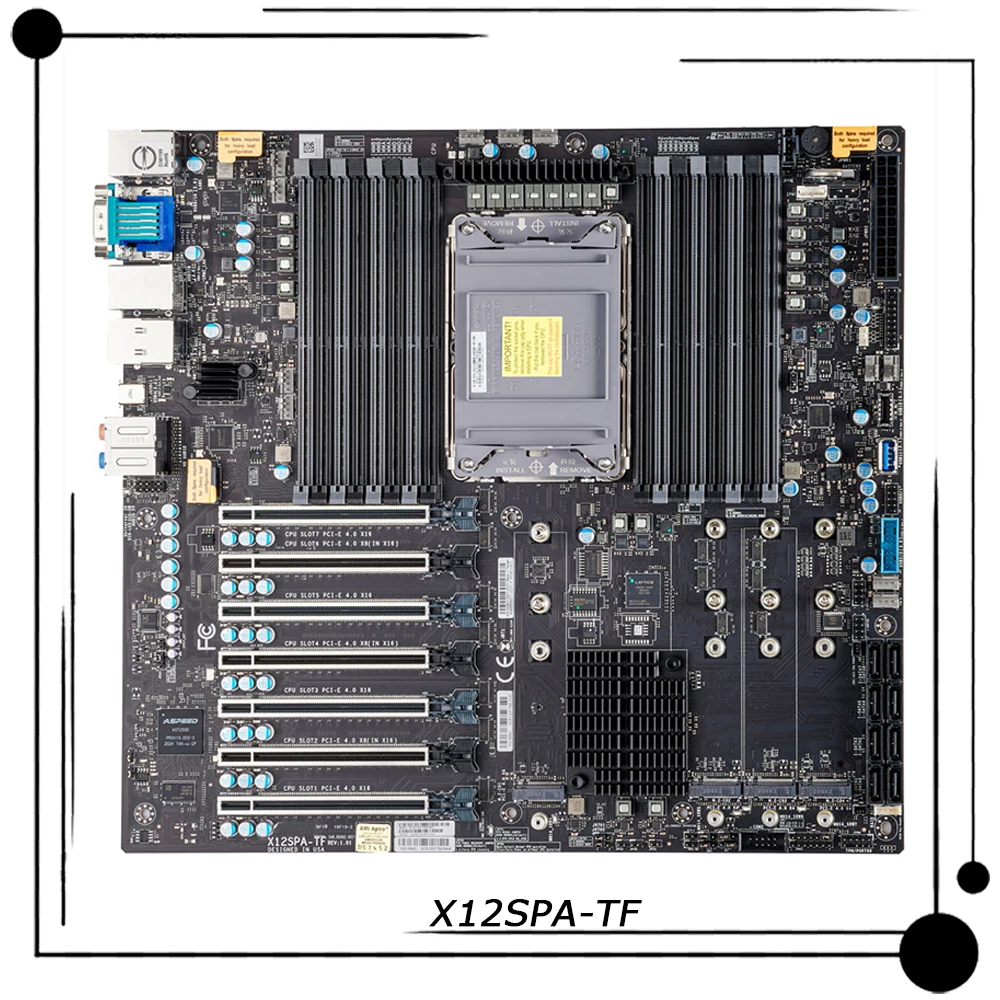 

X12SPA-TF Workstation E-ATX Motherboard Intel C621A 3rd Gen Xeon Scalable Processors Xeon W-3300 Processor DDR4