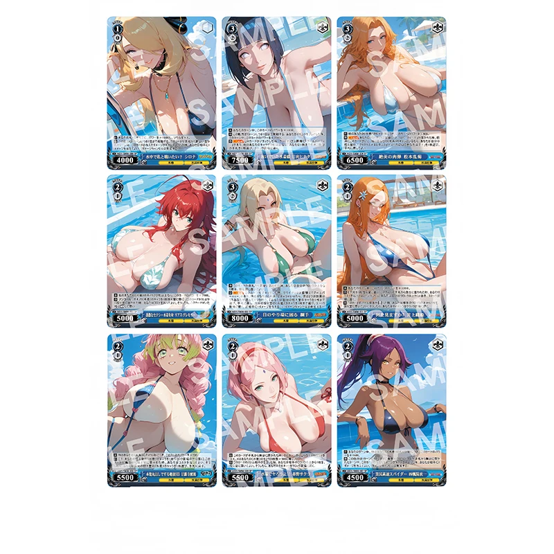 Diy Homemade One Piece Opcg Nami Vivi Hancock Charlotte Pudding Anime Characters Rare Collection Card Cartoon Toy Christmas Gift