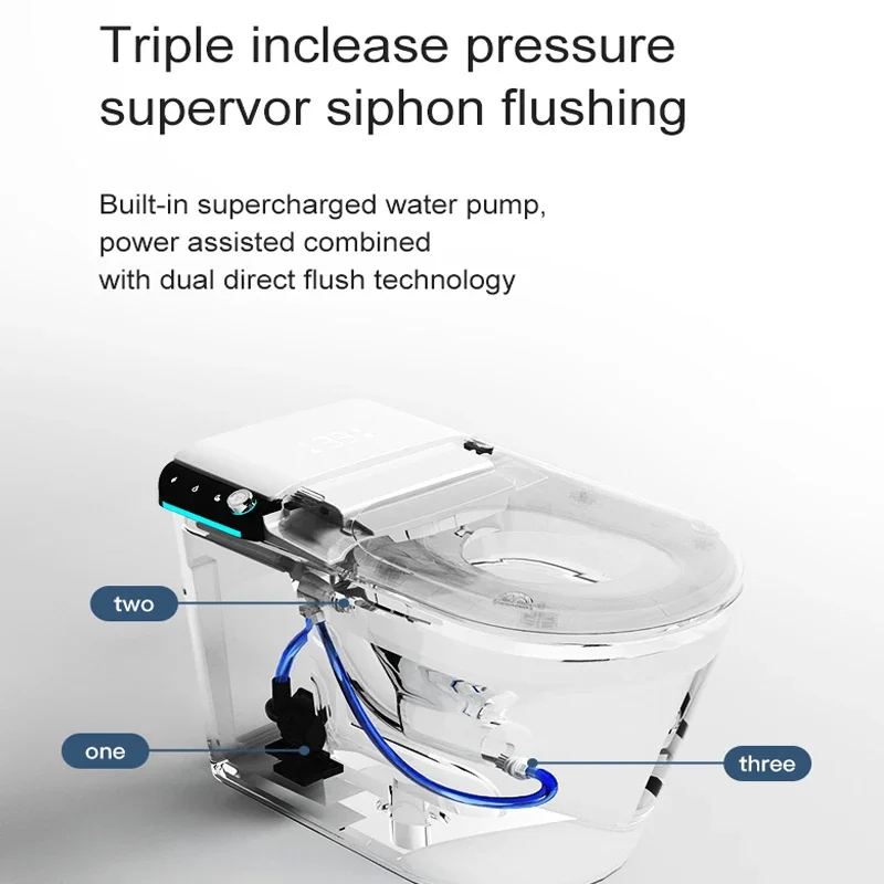 Banheiro inteligente vaso sanitário mijando wc inteligente redondo 1 peça vaso sanitário inteligente automático